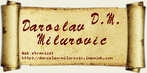 Daroslav Milurović vizit kartica